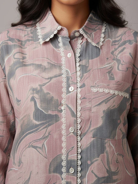 RAJPUTANA CAMISA Women Abstract Printed Casual Shirt