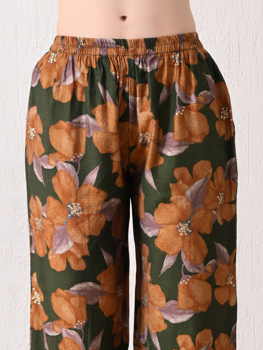 RAJPUTANA CAMISA Printed Shirt Collar Top & Trousers Co-Ords – photo 2