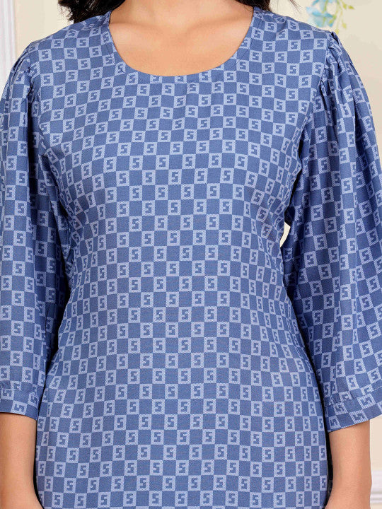 RAJPUTANA CAMISA Geometric Printed Tunic & Trouser Co-Ord Set – photo 2