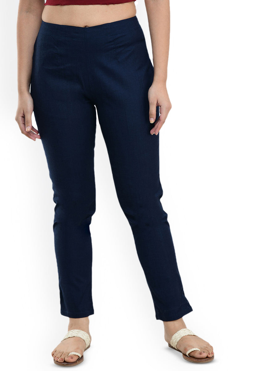 Rajputana Camisa Women Cotton Regular Fit Casual Trouser